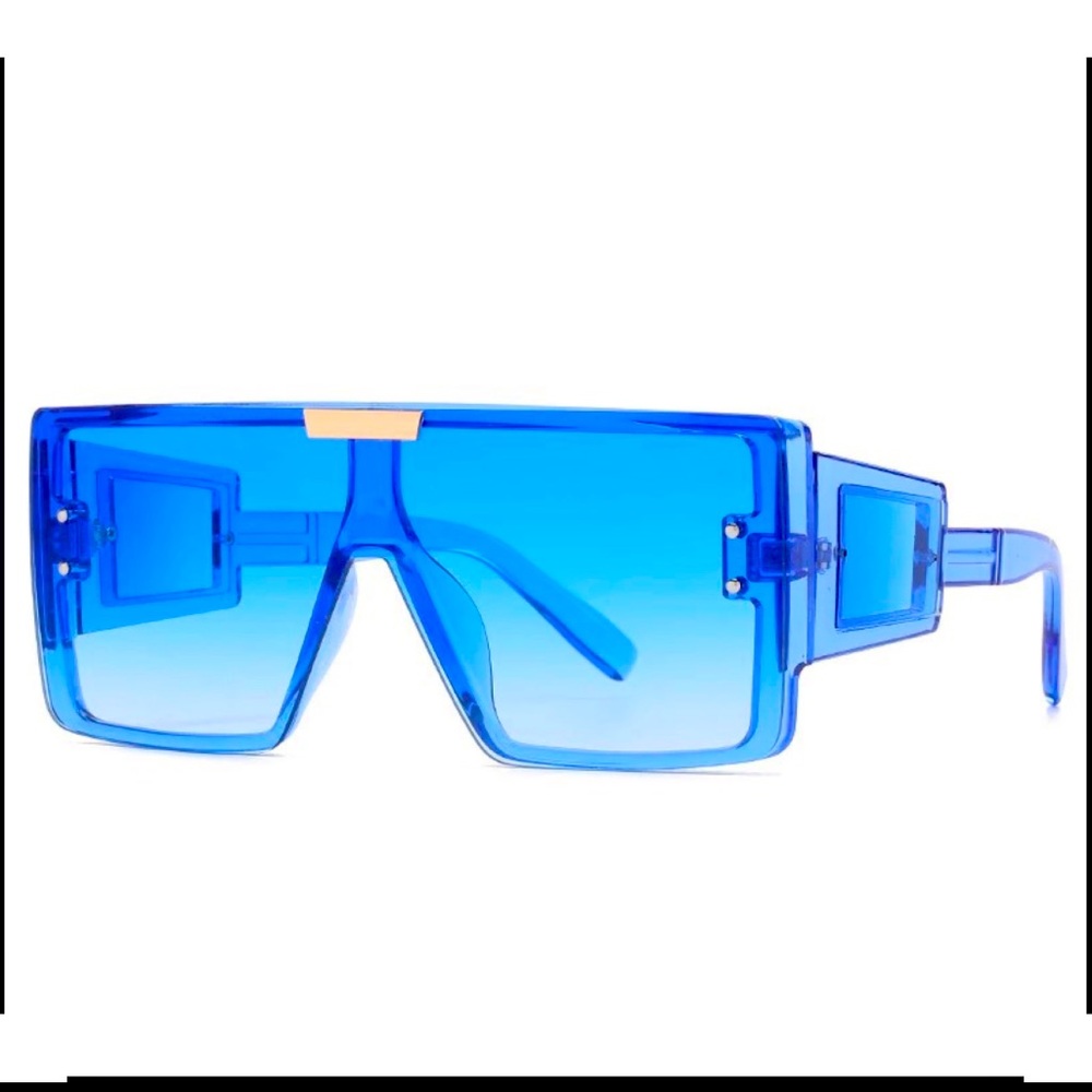 Feisedy blue oversized glasses